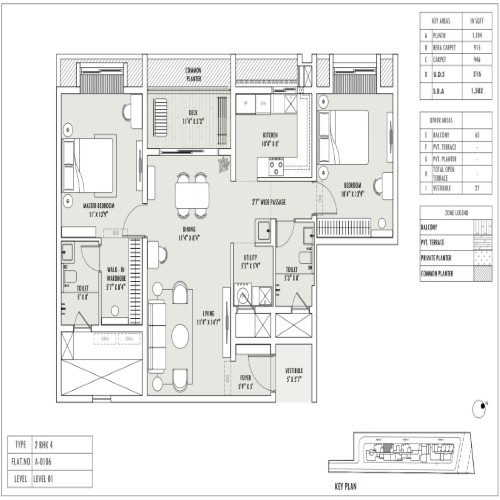 2BHK - 1502 Sqft