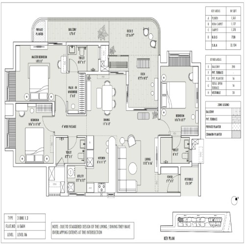3BHK - 2124 Sqft